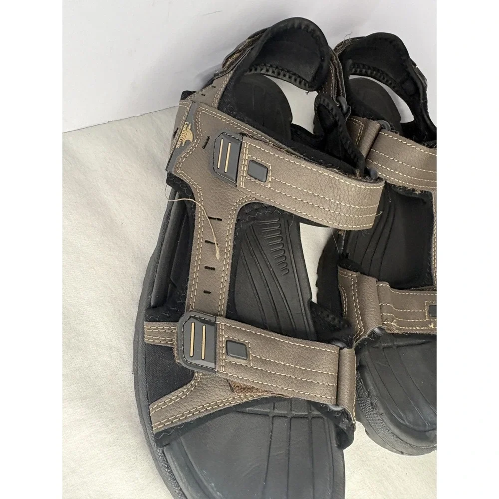 Land Shark Sport Sandals Men's Size‎ 12 Hook-and-Loop Adjustable Strap Open Toe